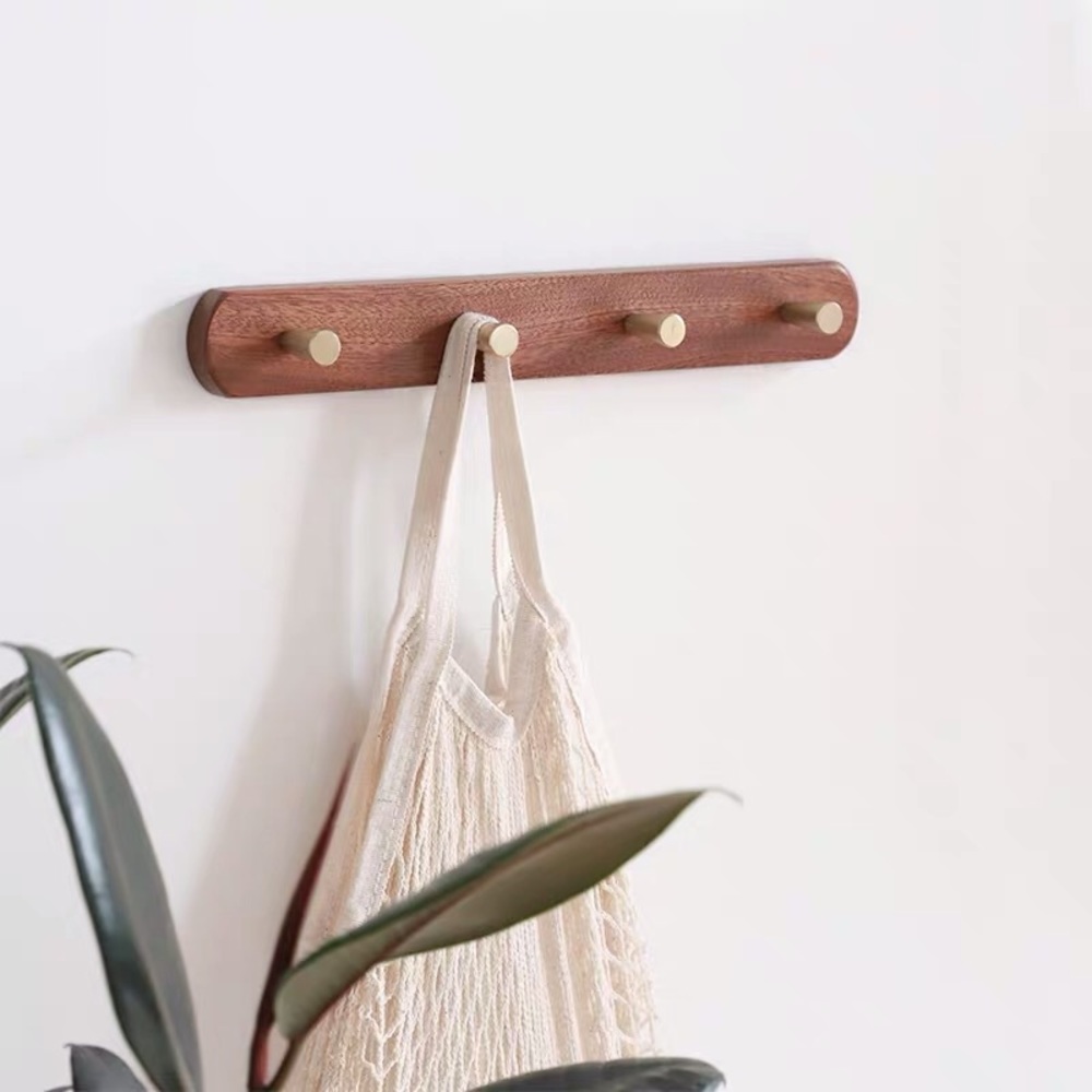 New Hard wood rack hanger (4 hooks)